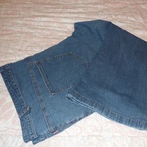 Woman Within 38W Wide leg Blue Jeans